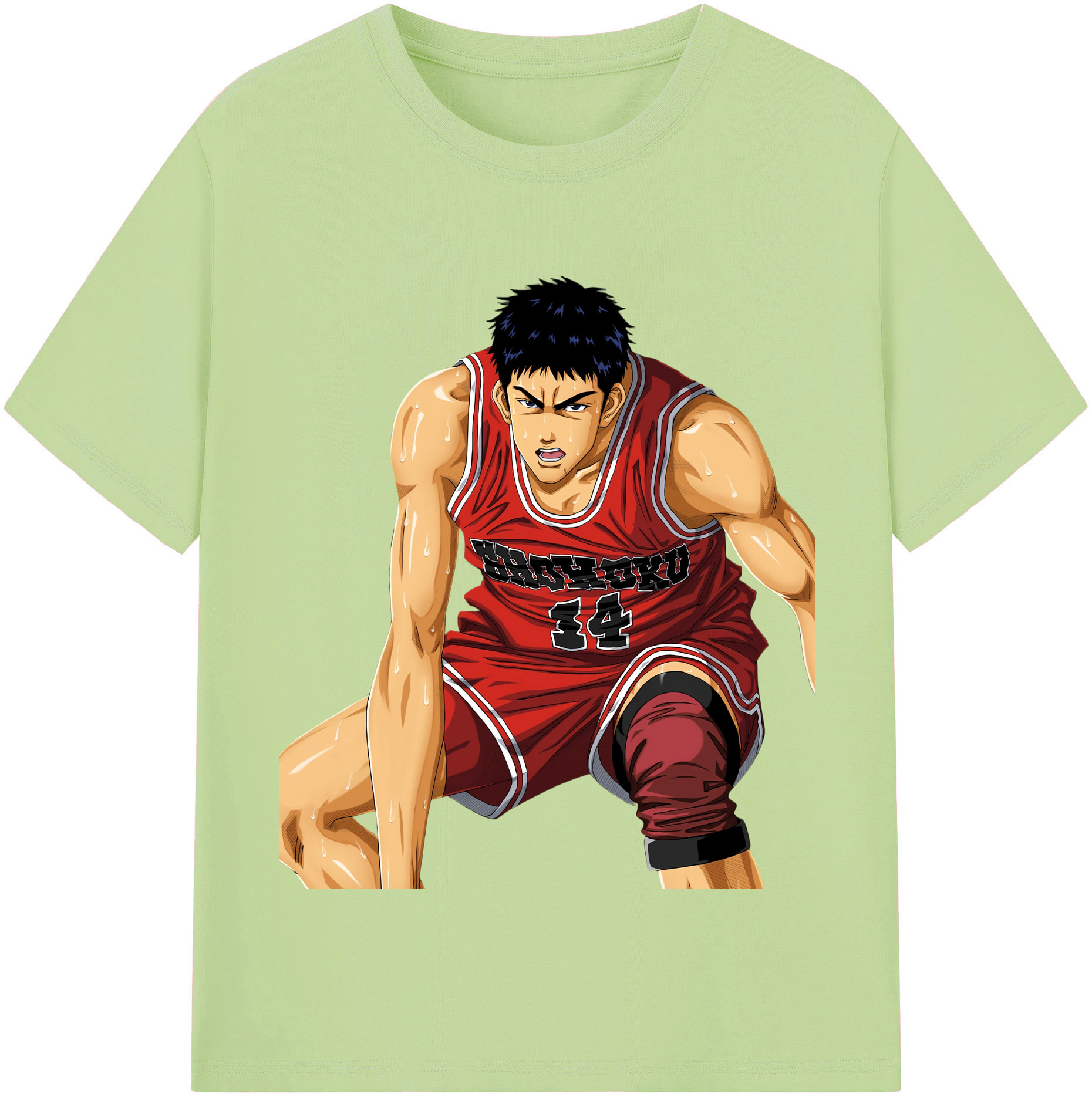 SLAM DUNK／スラムダンク 綿100％半袖Tシャツ（フロントプリント）